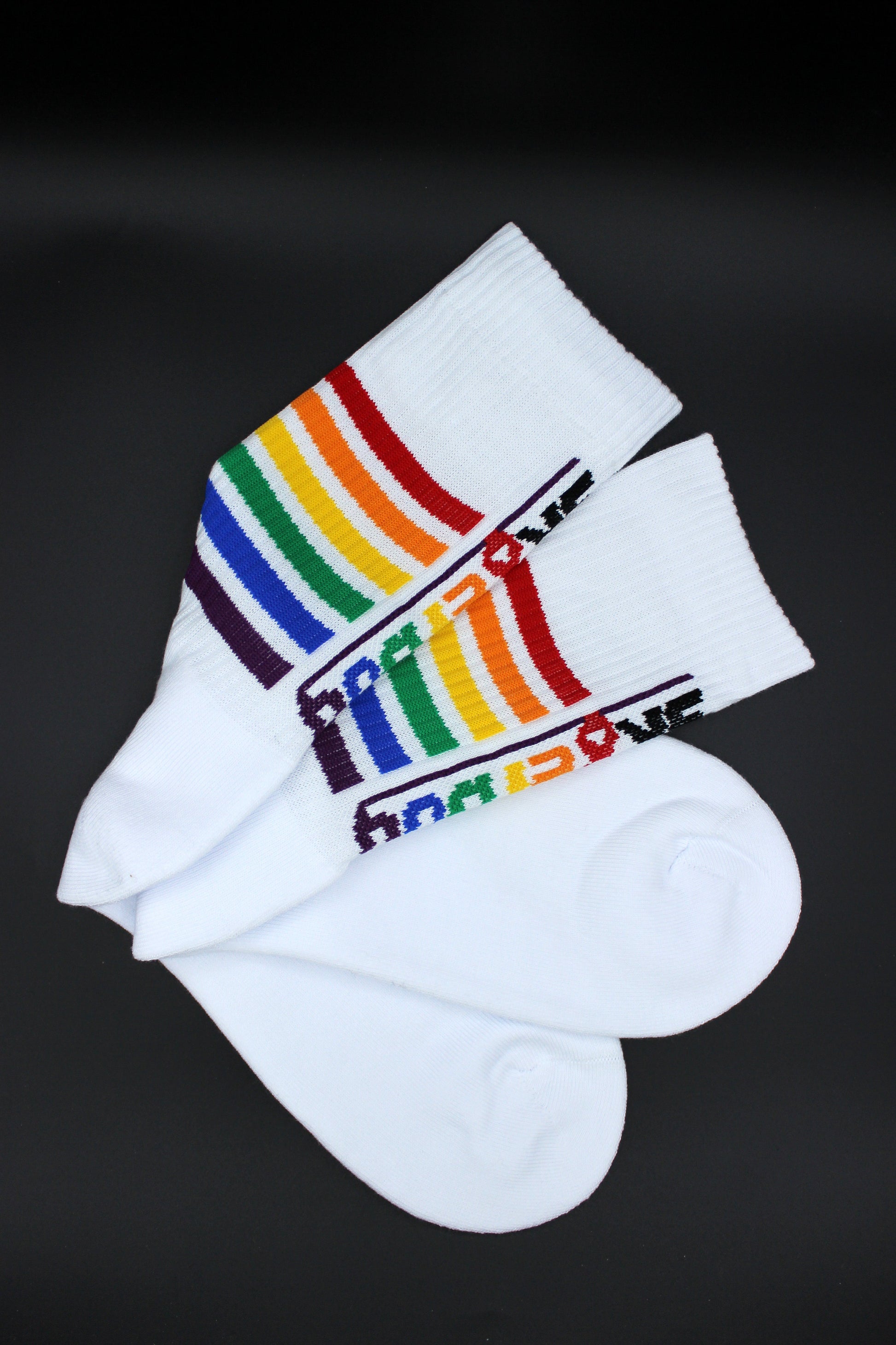 sk8erboy pride socken rainbow flag lgbtq+ socken in detailansicht